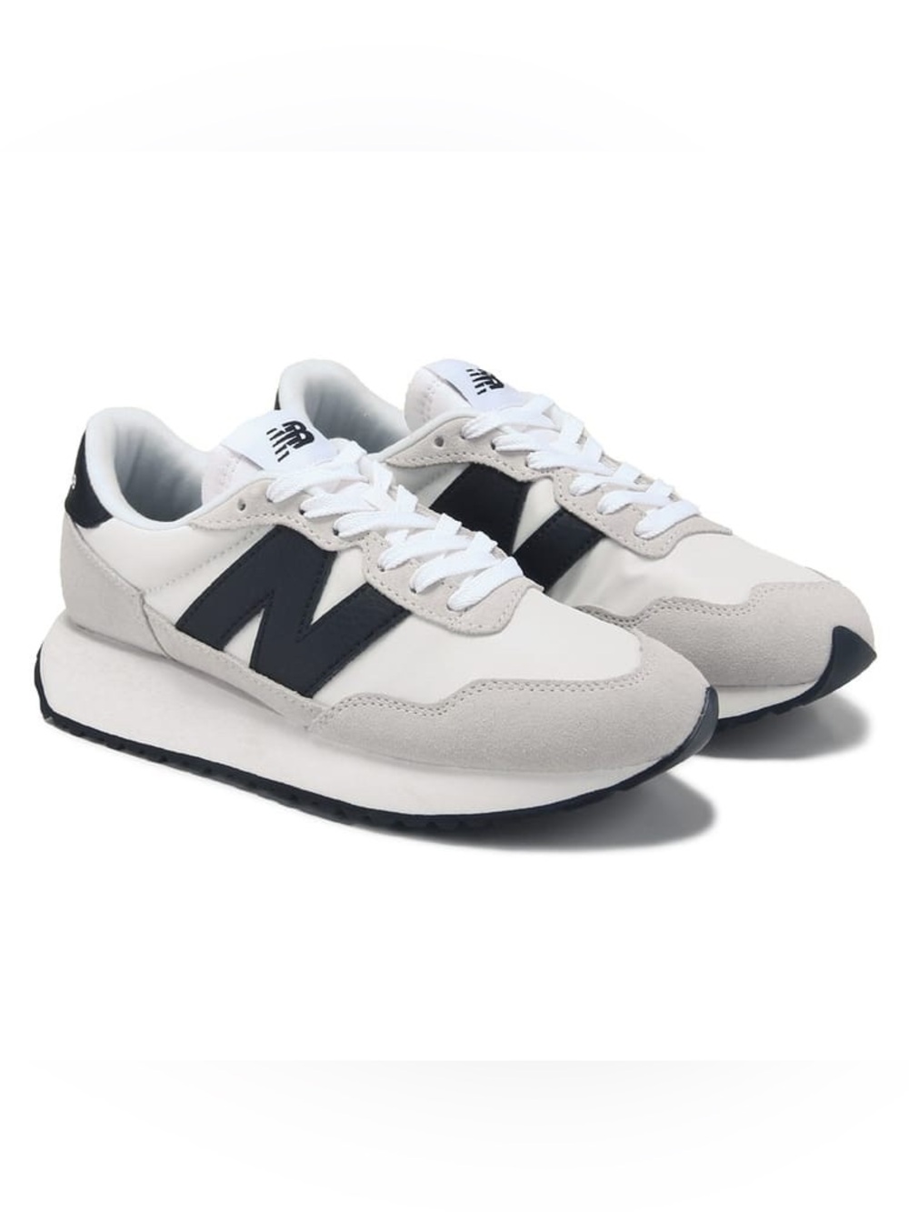 New Balance 237 White/Grey Lifestyle Retro Runner Sneakers